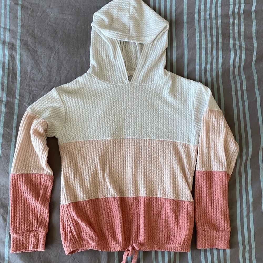 Wallflower Girl Striped Sweater/Hoodie, Size 7/8